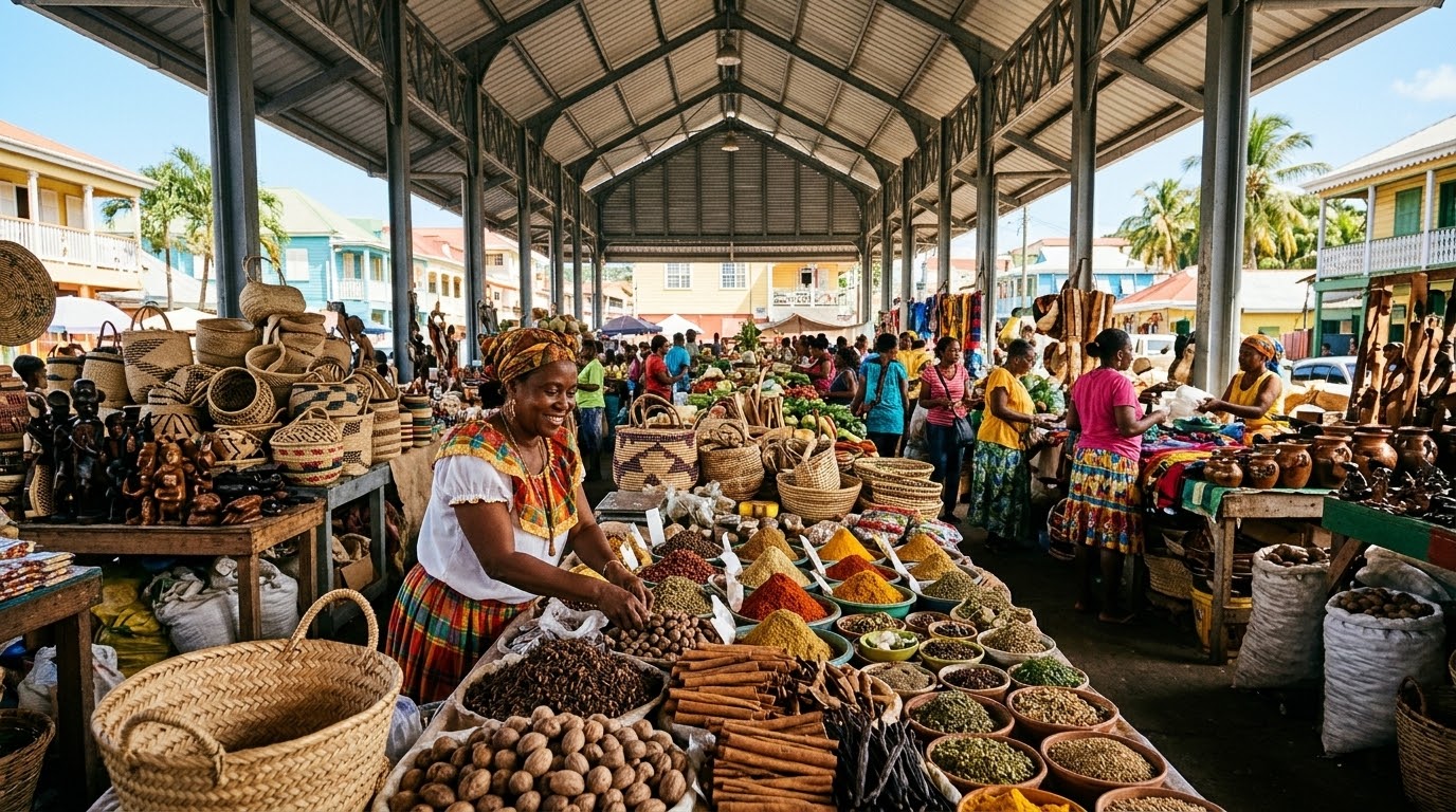 Castries Market: St. Lucia's Spice and Craft Trading Hub