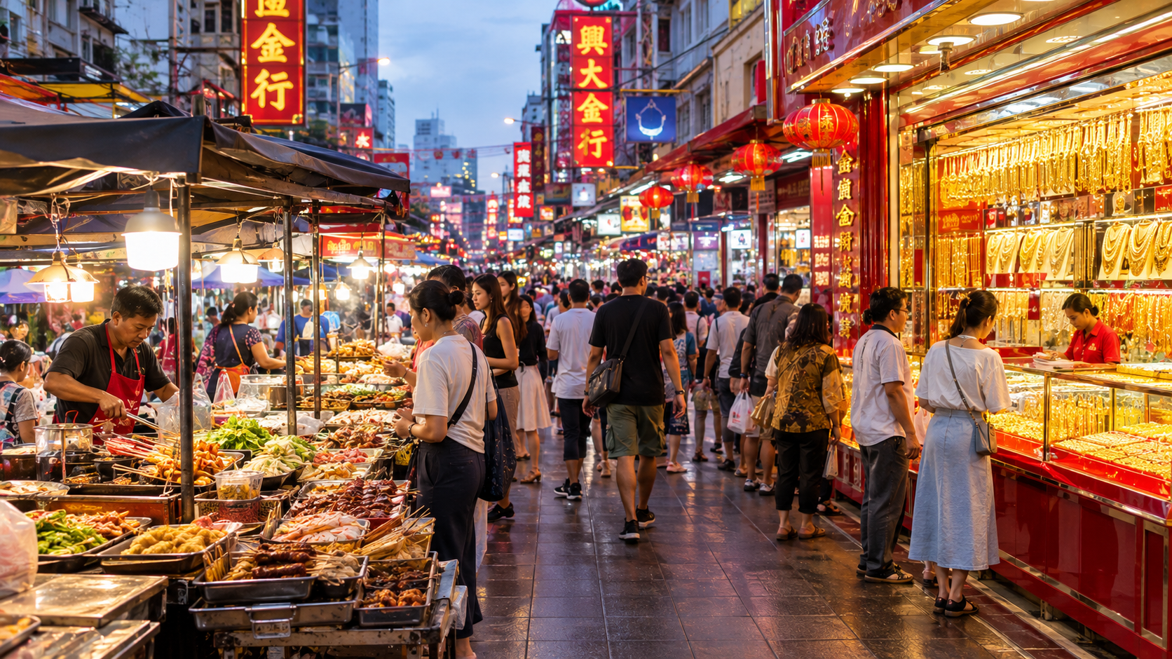 Yaowarat Bangkok: Street Food and Gold Trading Hub