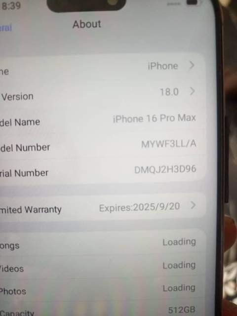 iPhone 16 pro max, 512gb photo 3